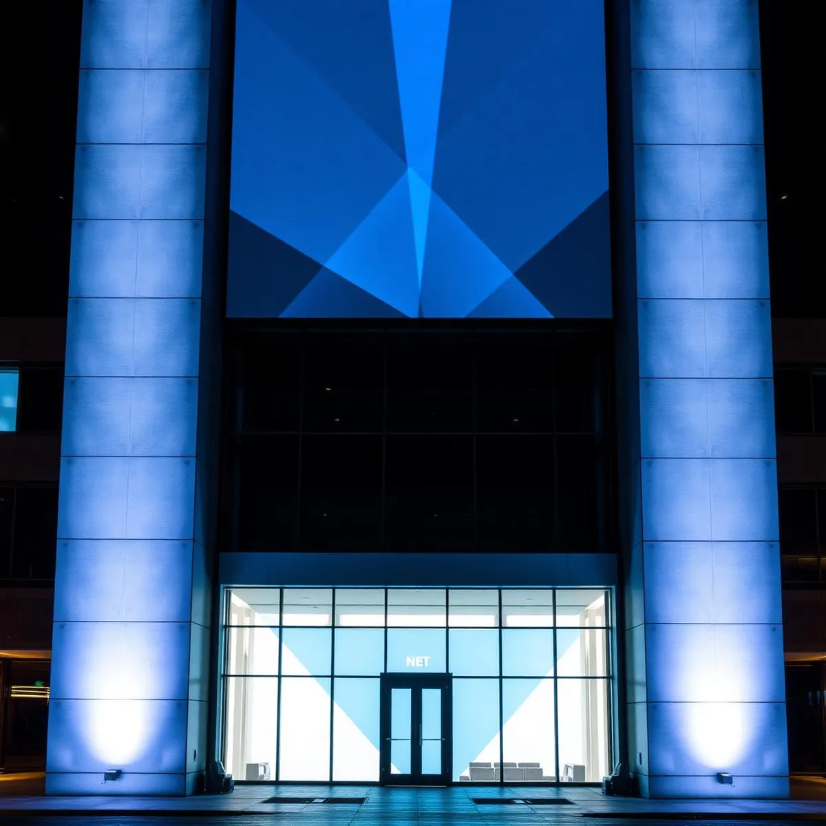 Architectural projection mapping on a facade